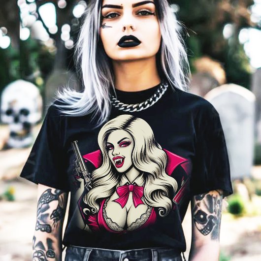 Hot Vampire Gothic Girl T-shirt