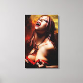 Hot Vampire Lady Canvas afdrukken (Voorkant)