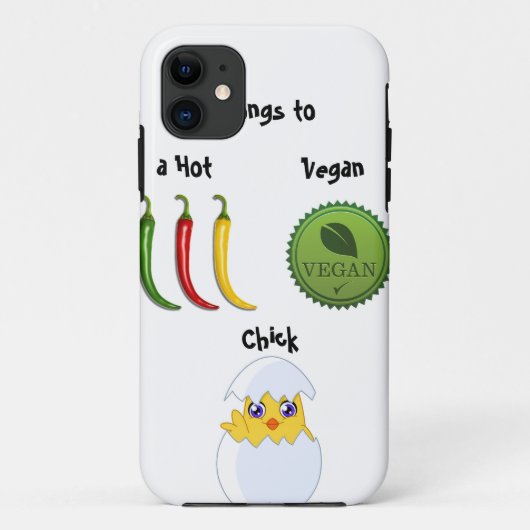Hot Vegan Chick iPhone 5 hoesje (Achterkant)