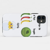 Hot Vegan Chick iPhone 5 hoesje (Achterkant (horizontaal))