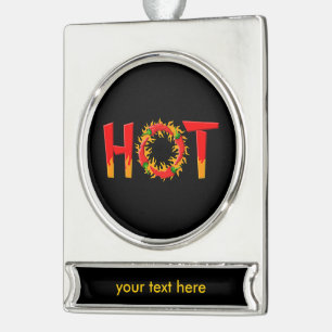 HOT VERZILVERD BANNER ORNAMENT