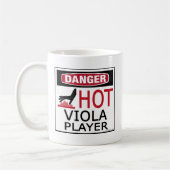 Hot Viola Player Koffiemok (Links)