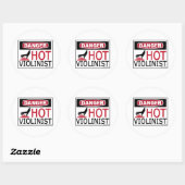 Hot Violinist Ronde Sticker (Vel)