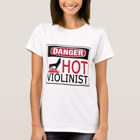 Hot Violinist T-shirt (Voorkant)