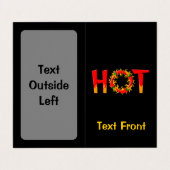 HOT VISITEKAARTJE (Buitenkant ongevouwen)