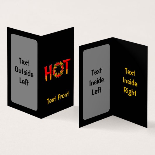 HOT VISITEKAARTJE (Binnen en buitenkant)