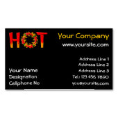 HOT VISITEKAARTJE MAGNET MAGNETISCH VISITEKAARTJE (Voorkant)