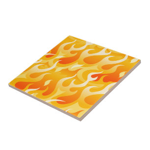 Hot vlammen tegeltje