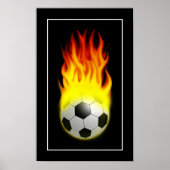 Hot Voetbal op het vuur - POSTER (Voorkant)