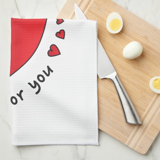 Hot voor jou theedoek (Quarter Fold)