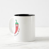 Hot voor jou tweekleurige koffiemok (Voorkant links)