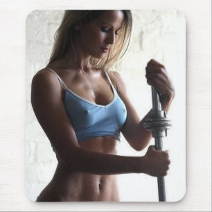 Hot Vrouw Fitness Girls Muismat