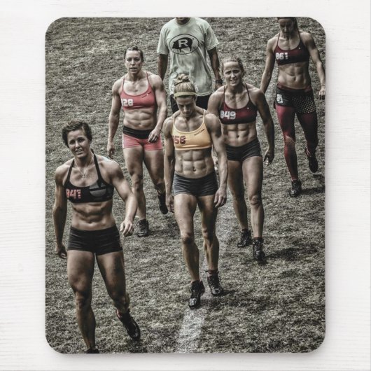 Hot Vrouw Fitness Girls Muismat (Voorkant)