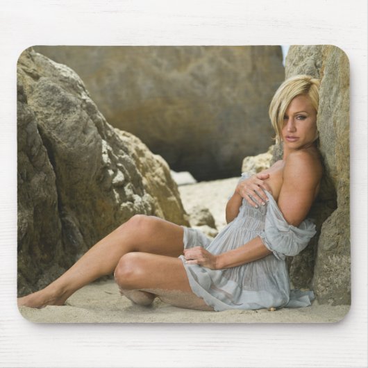 Hot Vrouw Fitness Girls Muismat (Voorkant)