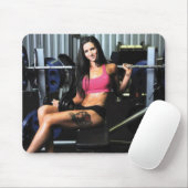 Hot Vrouw Fitness Girls Muismat (Met muis)