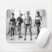 Hot Vrouw Fitness Girls Muismat (Met muis)