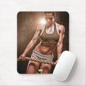 Hot Vrouw Fitness Girls Muismat (Met muis)