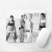 Hot Vrouw Fitness Girls Muismat (Met muis)