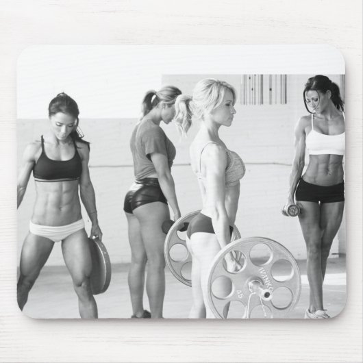 Hot Vrouw Fitness Girls Muismat (Voorkant)