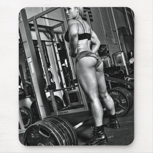 Hot Vrouw Fitness Girls Muismat (Voorkant)