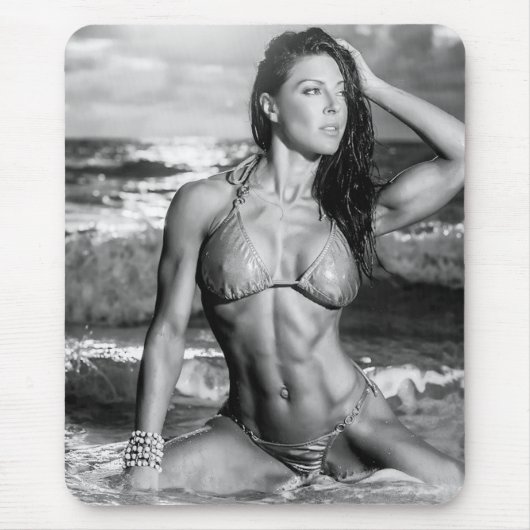 Hot Vrouw Fitness Girls Muismat (Voorkant)