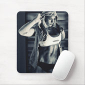 Hot Vrouw Fitness Girls Muismat (Met muis)