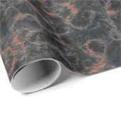 Hot-vulkanische asrode lijnen van het Lava-textuur Cadeaupapier (Rol Hoek)