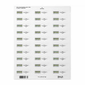 Hot Weather Forecast Return Address Labels (Full Sheet)