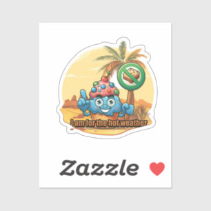 Hot Weather Hero Sticker