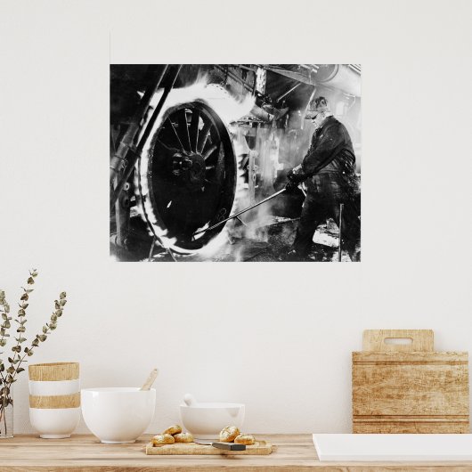 Hot Wheel, jaren '40 Poster (Keuken)