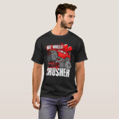 Hot Wheel Valentines Day Hearts Crusher Monster Tr T-shirt (Voorkant volledig)