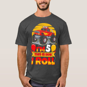 Hot Wheels Birthday Im 5 Dit is hoe ik rolt T-shirt