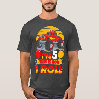 Hot Wheels Birthday Im 5 Dit is hoe ik rolt T-shirt