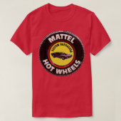 Hot Wheels Custom Barracuda Red Line Button T-shirt (Design voorkant)