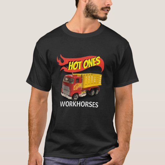 Hot Wheels diecast workpaarden truck T-Shirt (Voorkant)