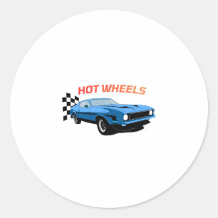 Hot Wheels – Snelheid, Stijl & Kracht Ronde Sticker