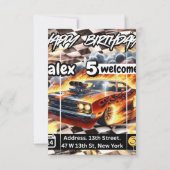 Hot Wheels Uitnodigingen & Mededelingen (Voorkant)