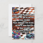 Hot Wheels Uitnodigingen & Mededelingen (Achterkant)