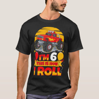 Hot Wheels Verjaardag IM 6 Zo rol ik Monste T-shirt