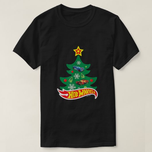 Hot WheelsHot Wheels-kerstboom T-shirt (Design voorkant)