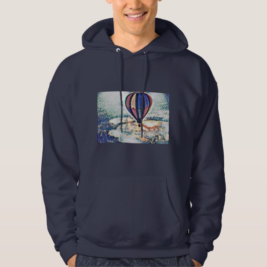 Hot-Wilbur Hot-luchtballonkunst Hoodie (Voorkant)