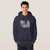 Hot-Wilbur Hot-luchtballonkunst Hoodie (Voorkant volledig)