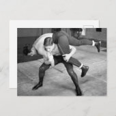 Hot Wrestlers Briefkaart (Voorkant / Achterkant)