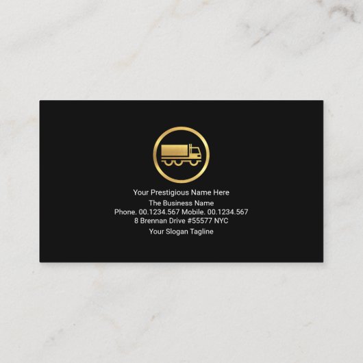 Hot Yellow Electric bliksemveer Visitekaartje (Achterkant)