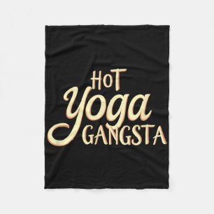 Hot Yoga Gangsta en meditatie - Namaste Vintage Fleece Deken
