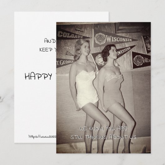 HOT YOUNG COLLEGE VROUWEN  FOTO FUNNY BABES (Voorkant / Achterkant)