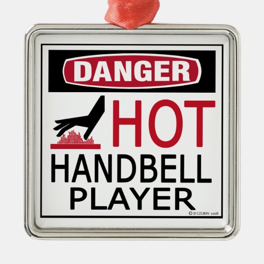 Hot-zakbelspeler Metalen Ornament (Voorkant)