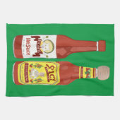 HOT ZEGT Spicy Cat Picante Green Theedoek (Horizontaal)