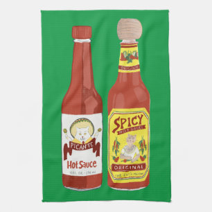 HOT ZEGT Spicy Cat Picante Green Theedoek