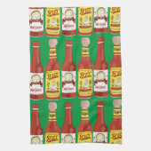 HOT ZEGT Spicy Cat Picante Green Theedoek (Verticaal)